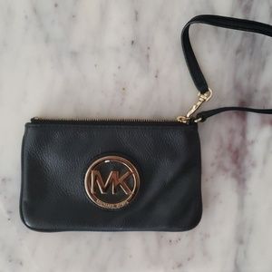 Michael Kors leather wristlet